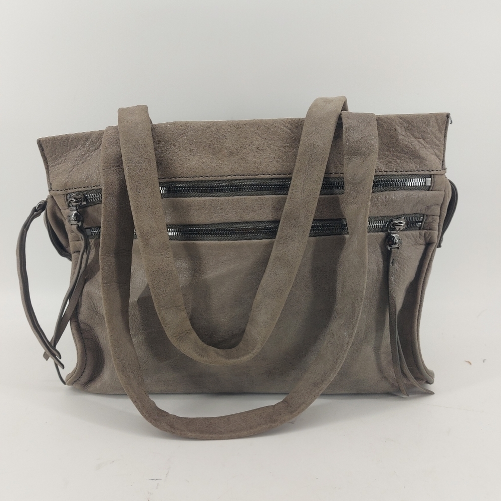 Hobo Vintage Hide Khaki 'seeker' Leather Shoulder Hand Bag